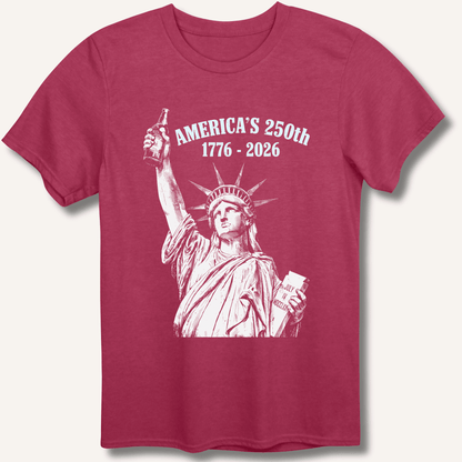 Lady Liberty's Beer Toast T-Shirt - Sip & Shirt