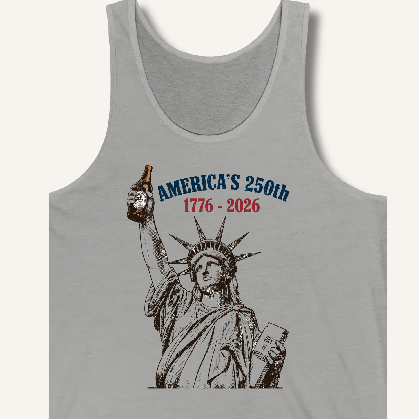 Lady Liberty's Beer Toast Tank - Sip & Shirt