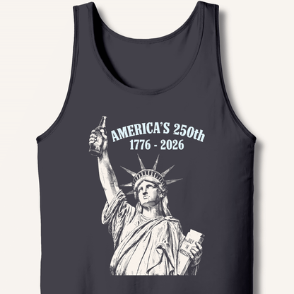 Lady Liberty's Beer Toast Tank - Sip & Shirt