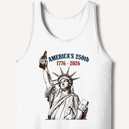 Lady Liberty's Beer Toast Tank - Sip & Shirt