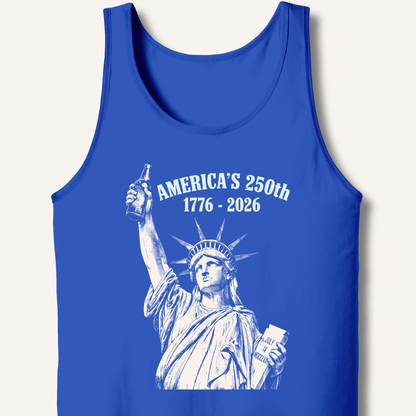 Lady Liberty's Beer Toast Tank - Sip & Shirt