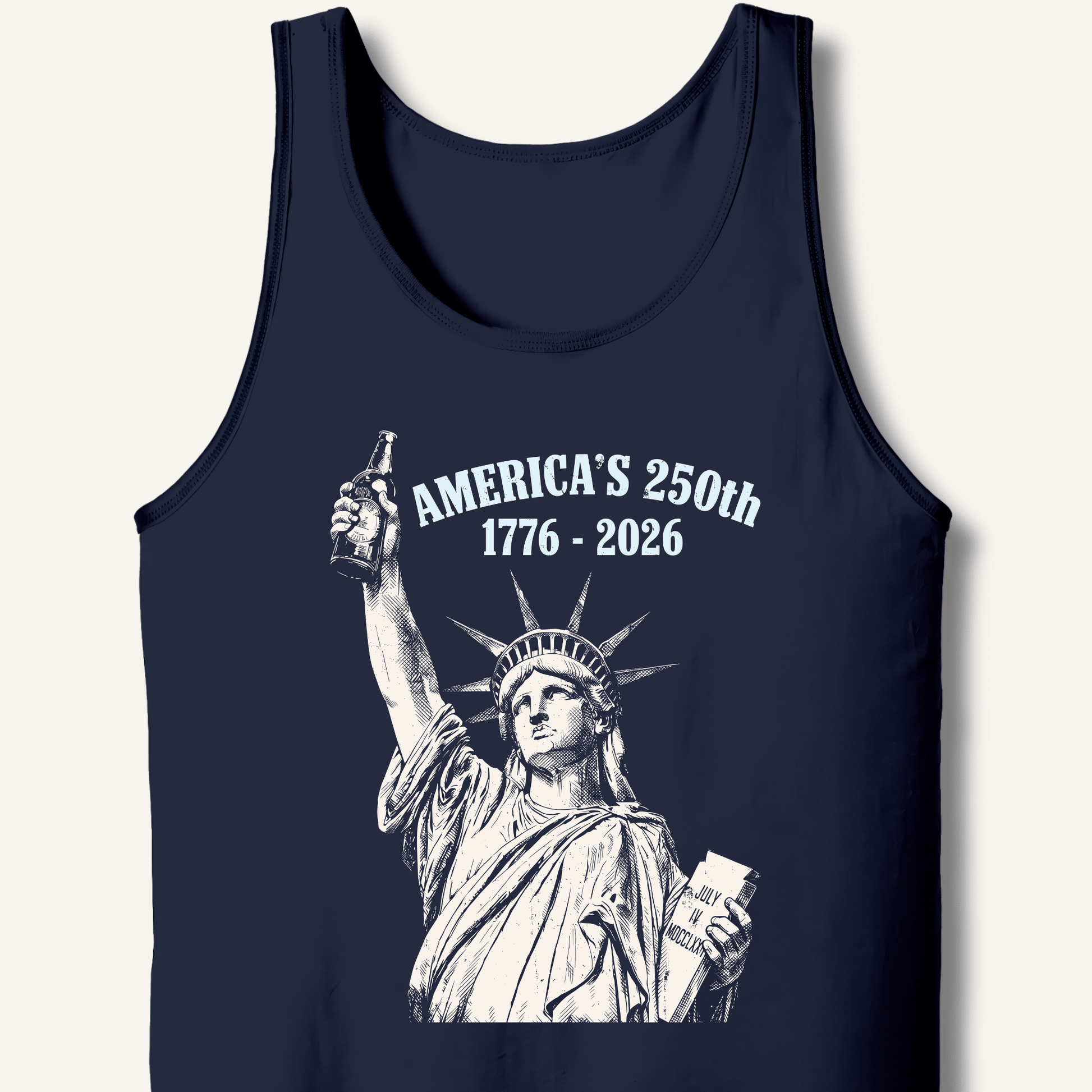 Lady Liberty's Beer Toast Tank - Sip & Shirt