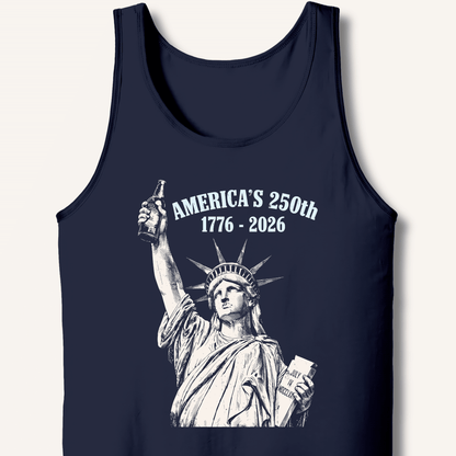 Lady Liberty's Beer Toast Tank - Sip & Shirt