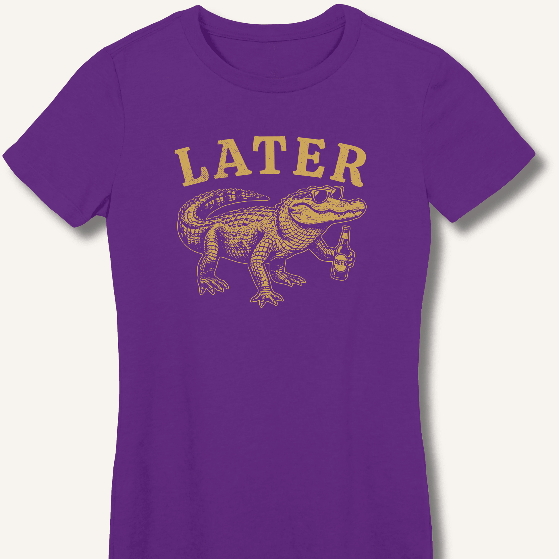 Later Gator Fitted T-Shirt - Sip & Shirt