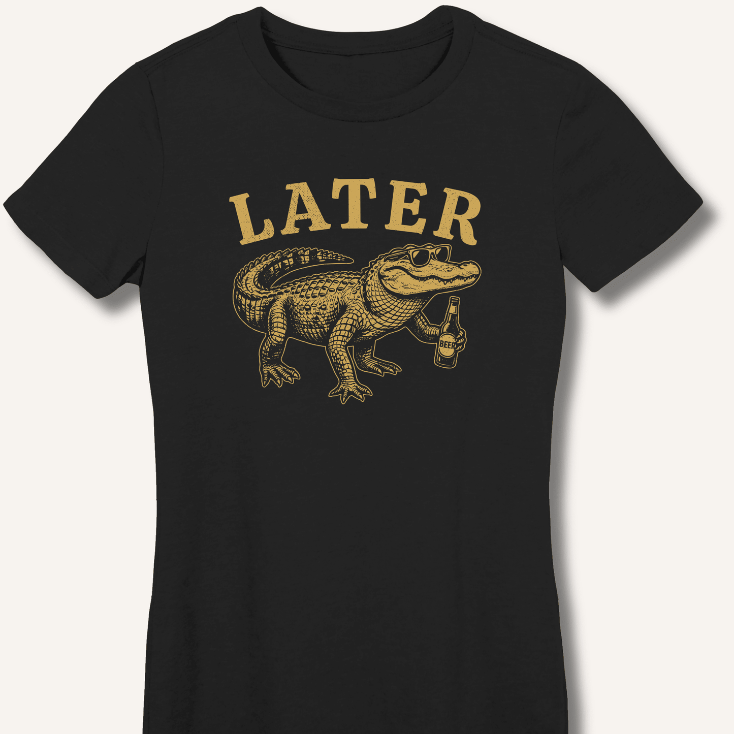 Later Gator Fitted T-Shirt - Sip & Shirt