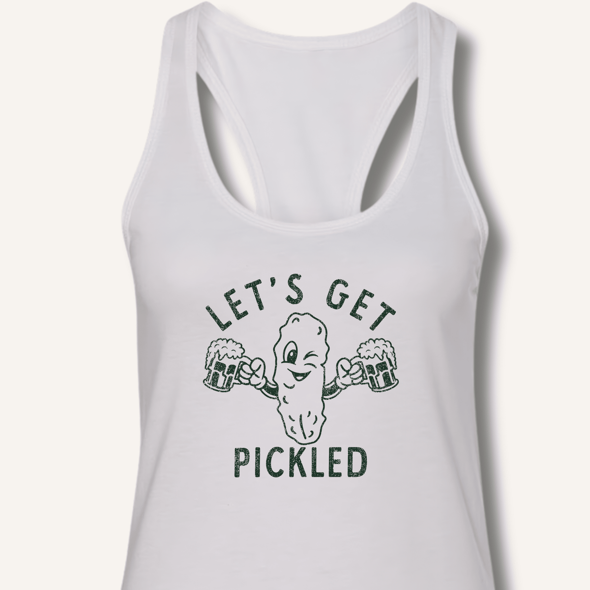 Let's Get Pickled Racerback Tank - Sip & Shirt