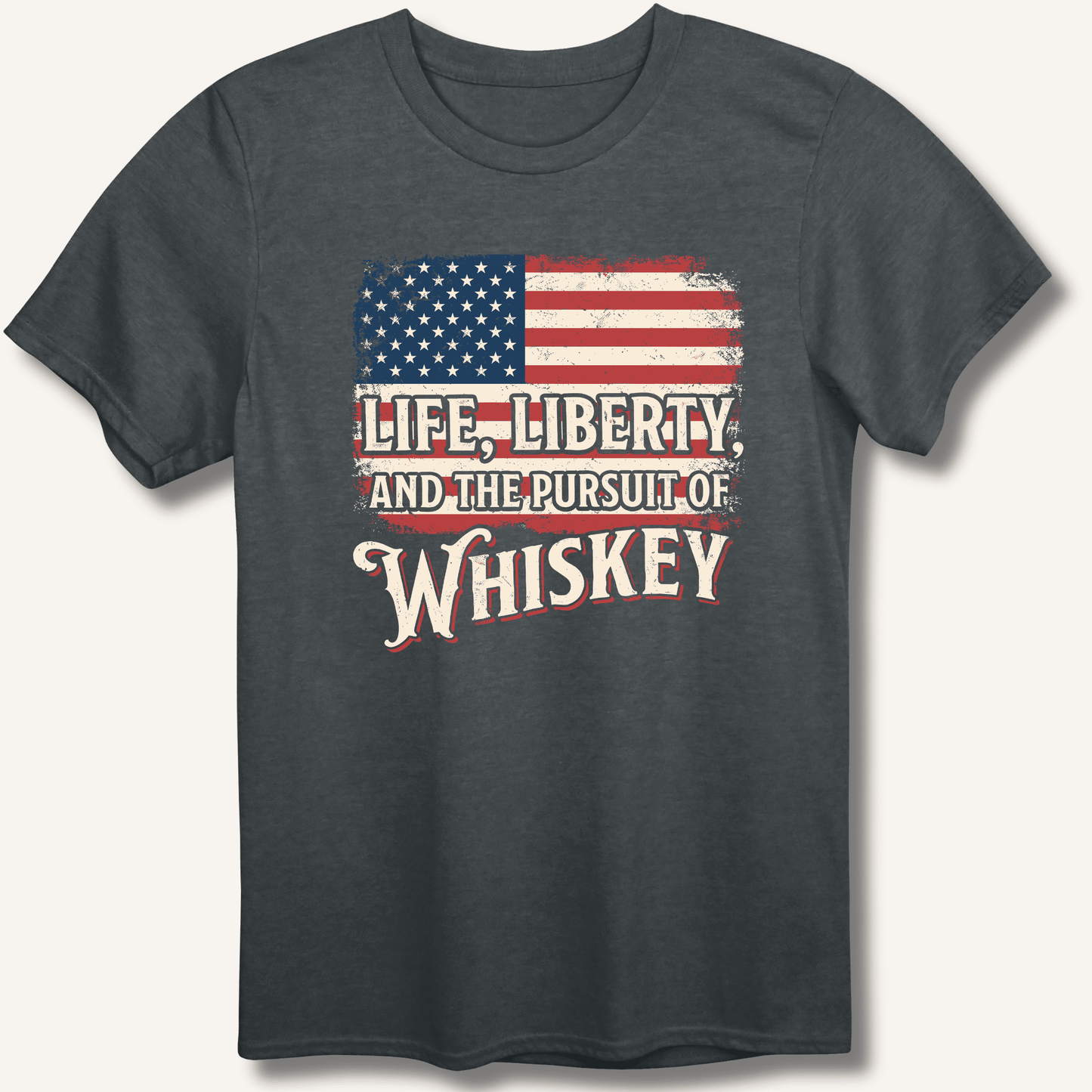 Life, Liberty, and the Pursuit of Whiskey T-Shirt - Sip & Shirt