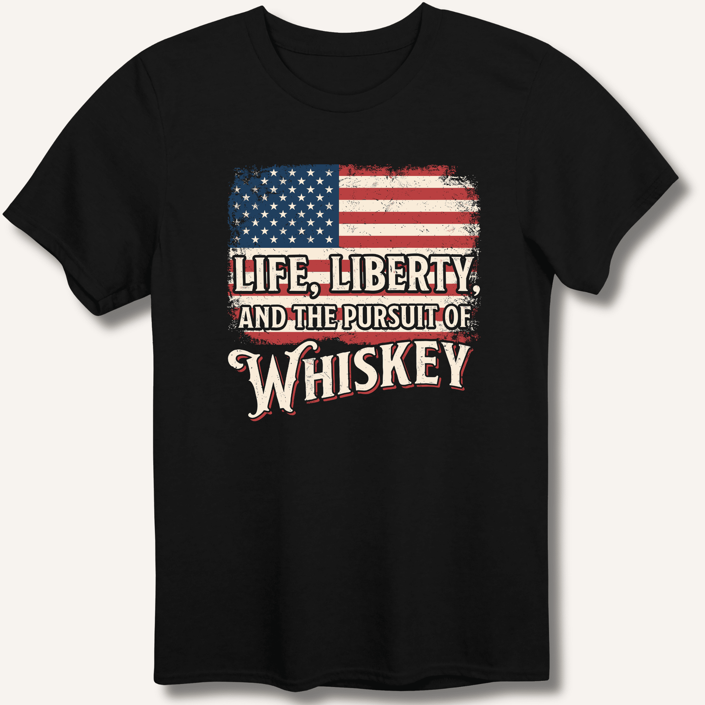 Life, Liberty, and the Pursuit of Whiskey T-Shirt - Sip & Shirt