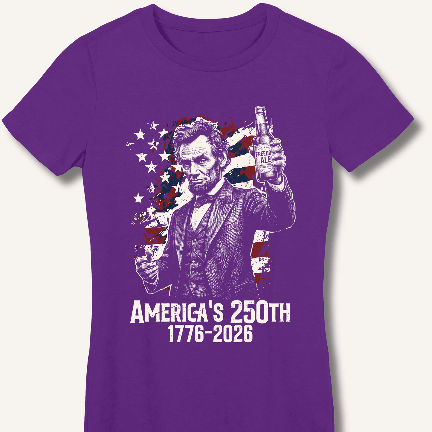 Lincoln's 250th Toast Fitted T-Shirt - Sip & Shirt
