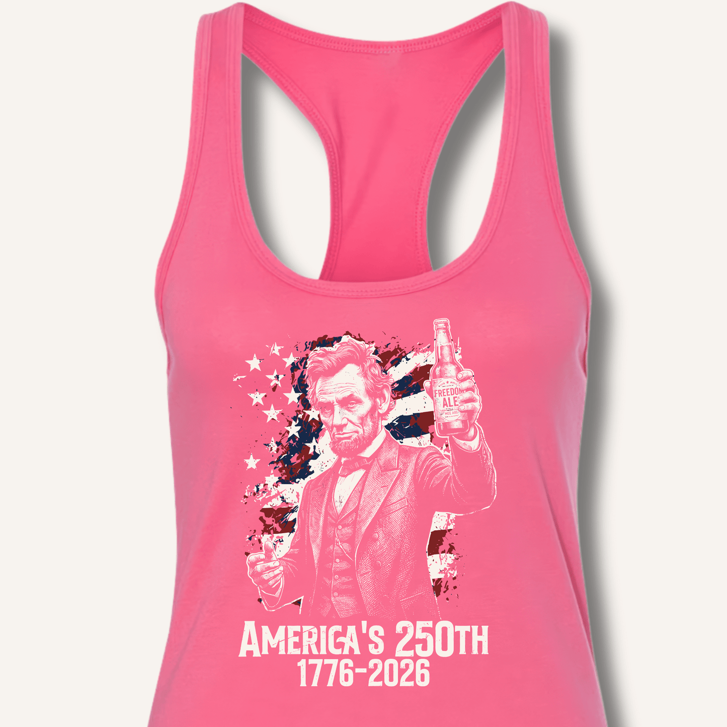 Lincoln's 250th Toast Racerback Tank - Sip & Shirt