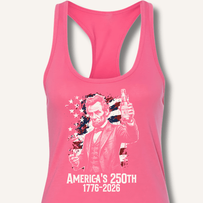 Lincoln's 250th Toast Racerback Tank - Sip & Shirt