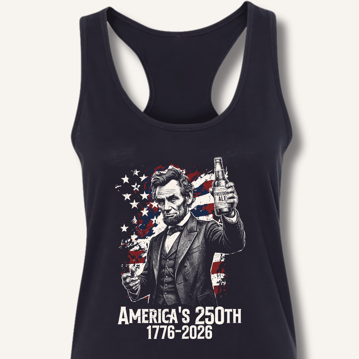 Lincoln's 250th Toast Racerback Tank - Sip & Shirt
