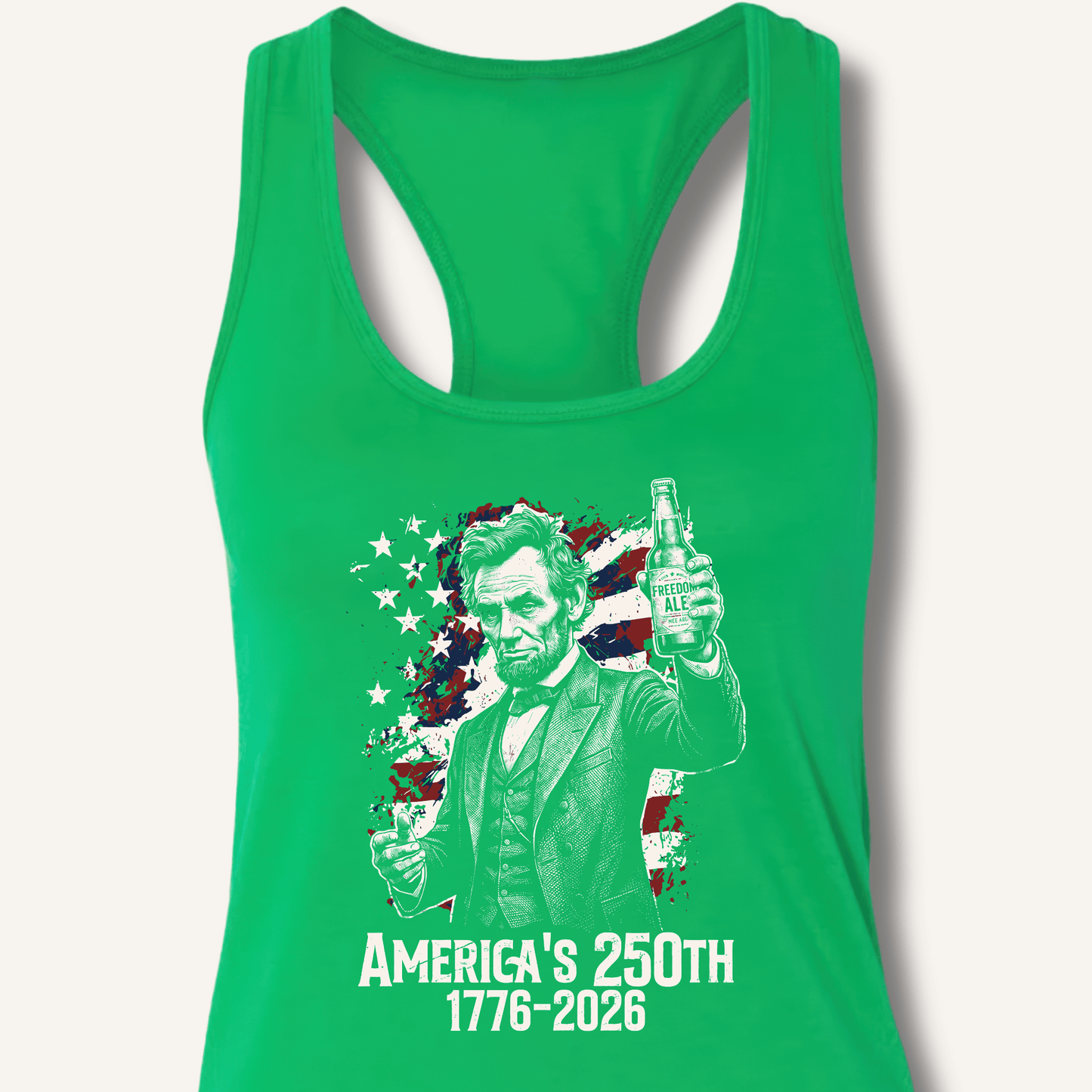 Lincoln's 250th Toast Racerback Tank - Sip & Shirt