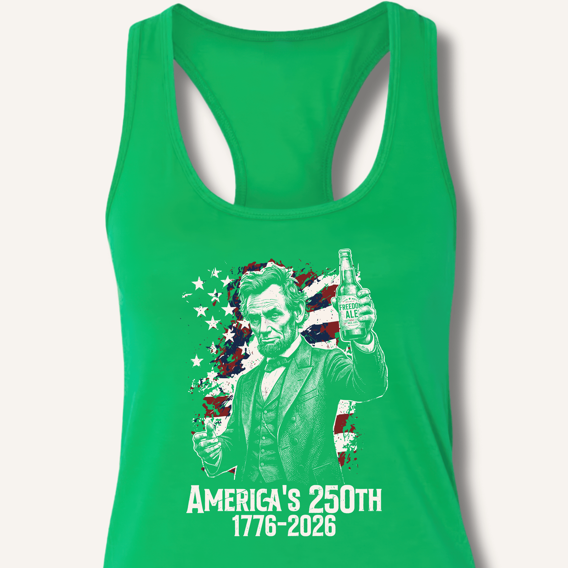 Lincoln's 250th Toast Racerback Tank - Sip & Shirt