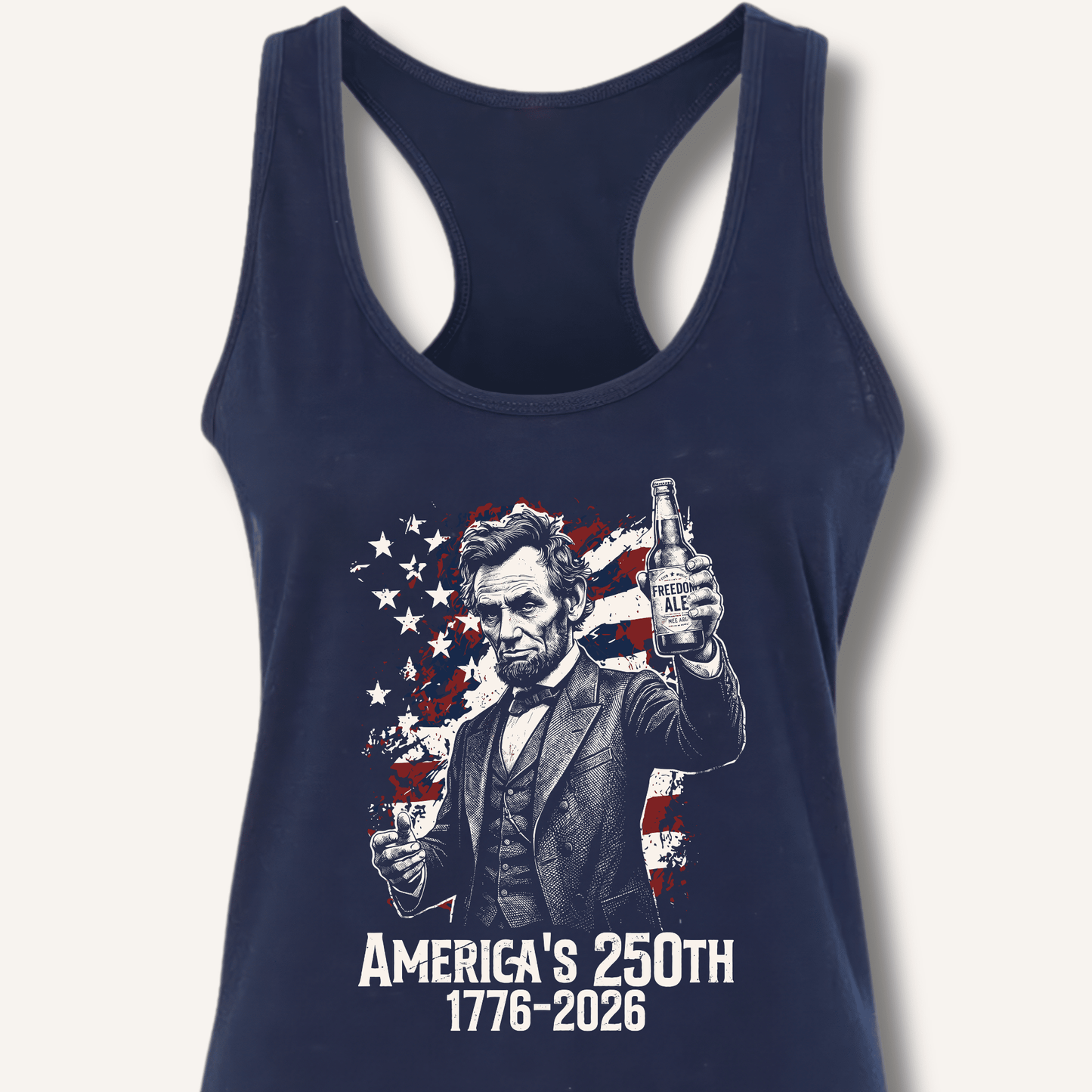 Lincoln's 250th Toast Racerback Tank - Sip & Shirt