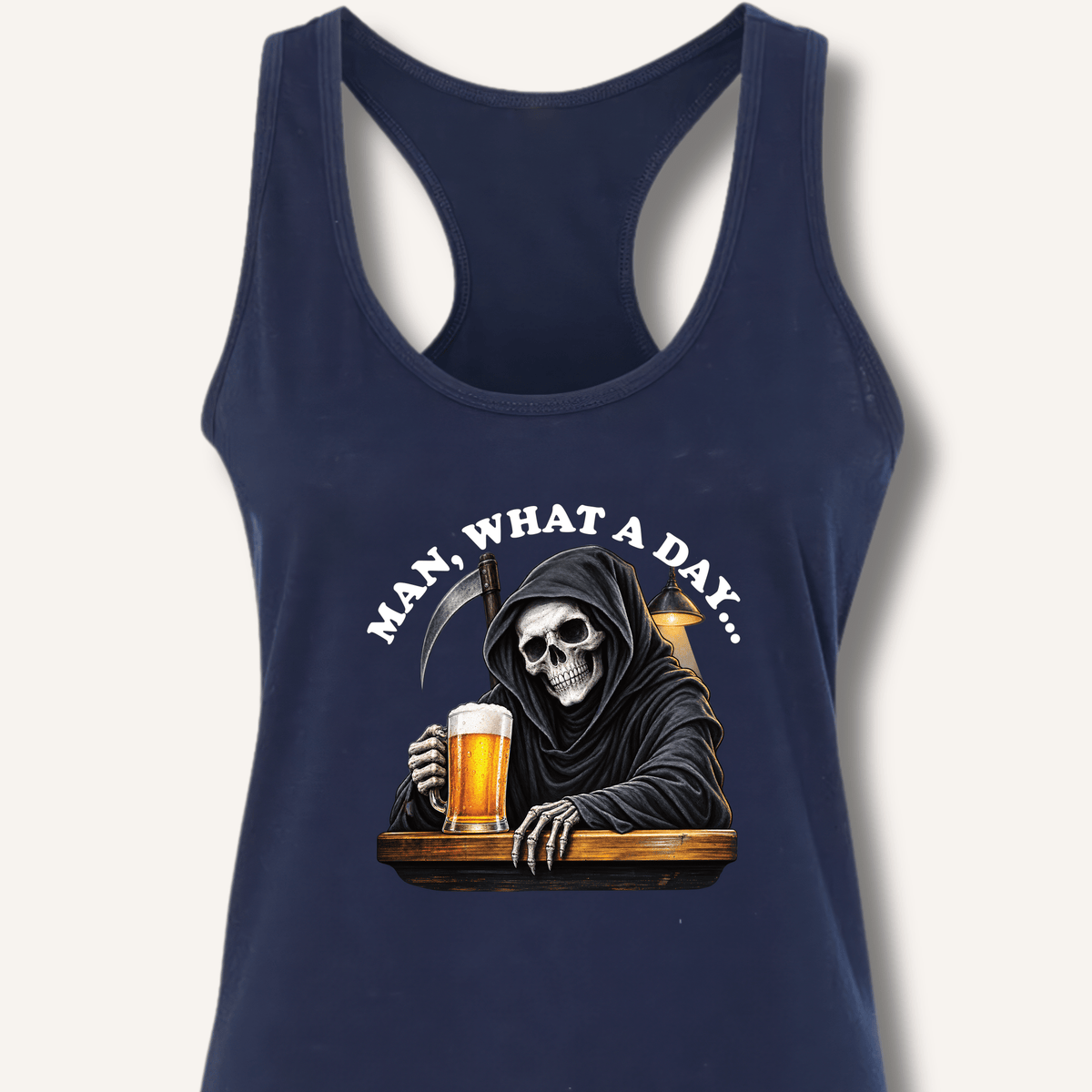 Man, What A Day Racerback Tank - Sip & Shirt