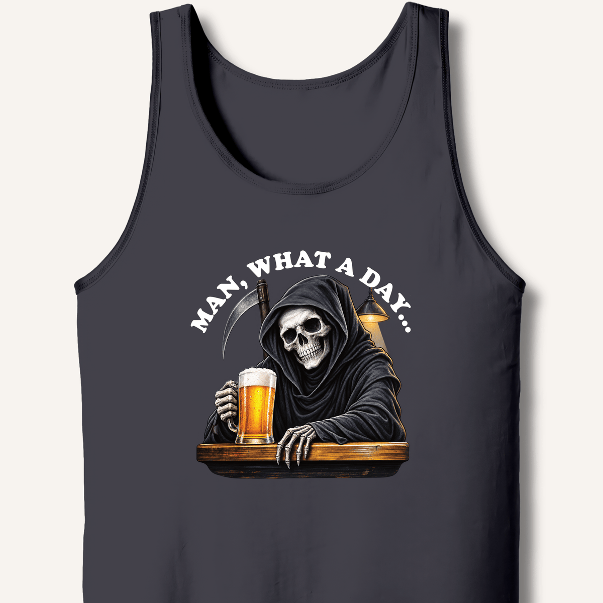 Man, What A Day Tank - Sip & Shirt