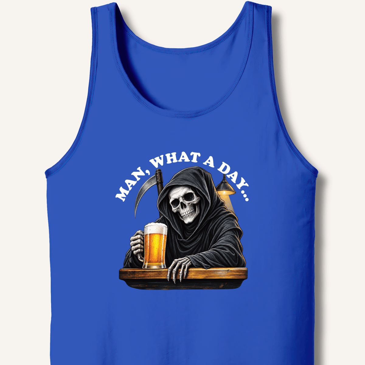 Man, What A Day Tank - Sip & Shirt