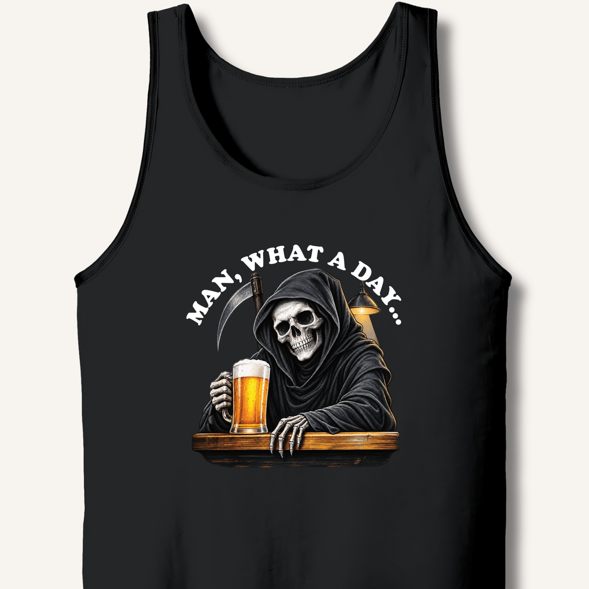 Man, What A Day Tank - Sip & Shirt