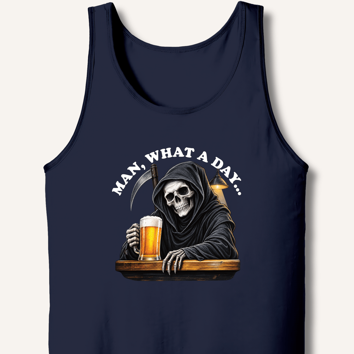 Man, What A Day Tank - Sip & Shirt