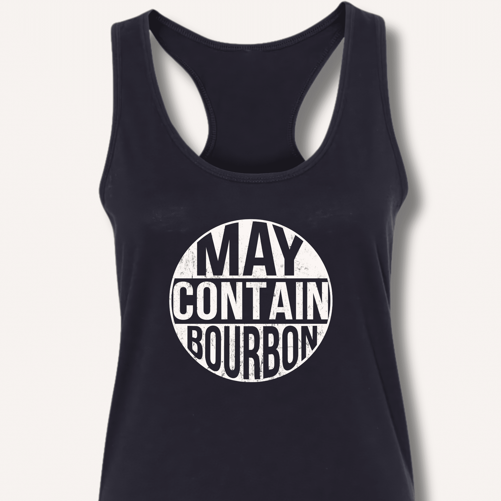 May Contain Bourbon Racerback Tank - Sip & Shirt