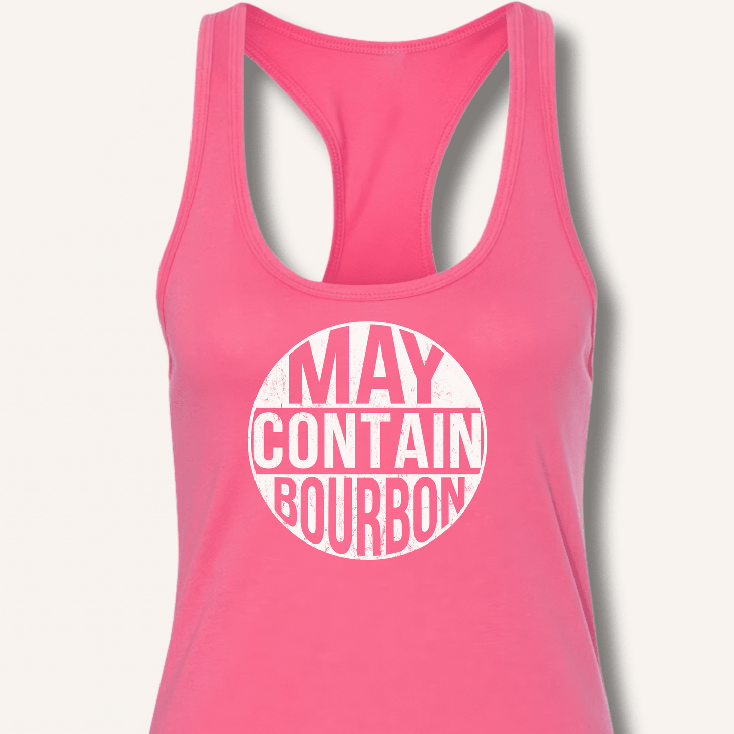 May Contain Bourbon Racerback Tank - Sip & Shirt