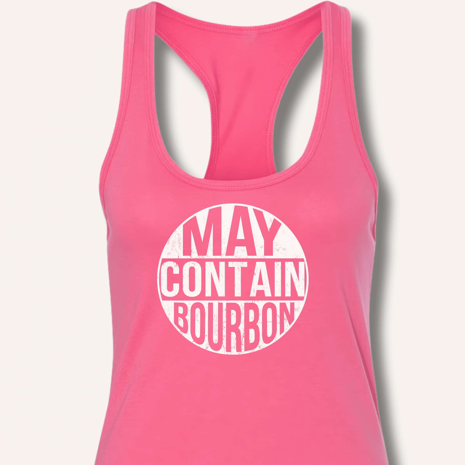 May Contain Bourbon Racerback Tank - Sip & Shirt