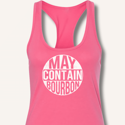 May Contain Bourbon Racerback Tank - Sip & Shirt
