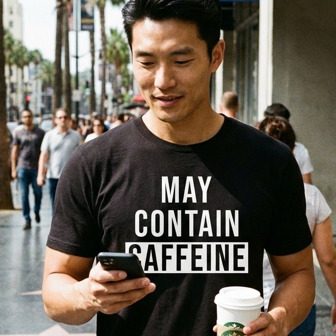 May Contain Caffeine T-Shirt - Sip & Shirt