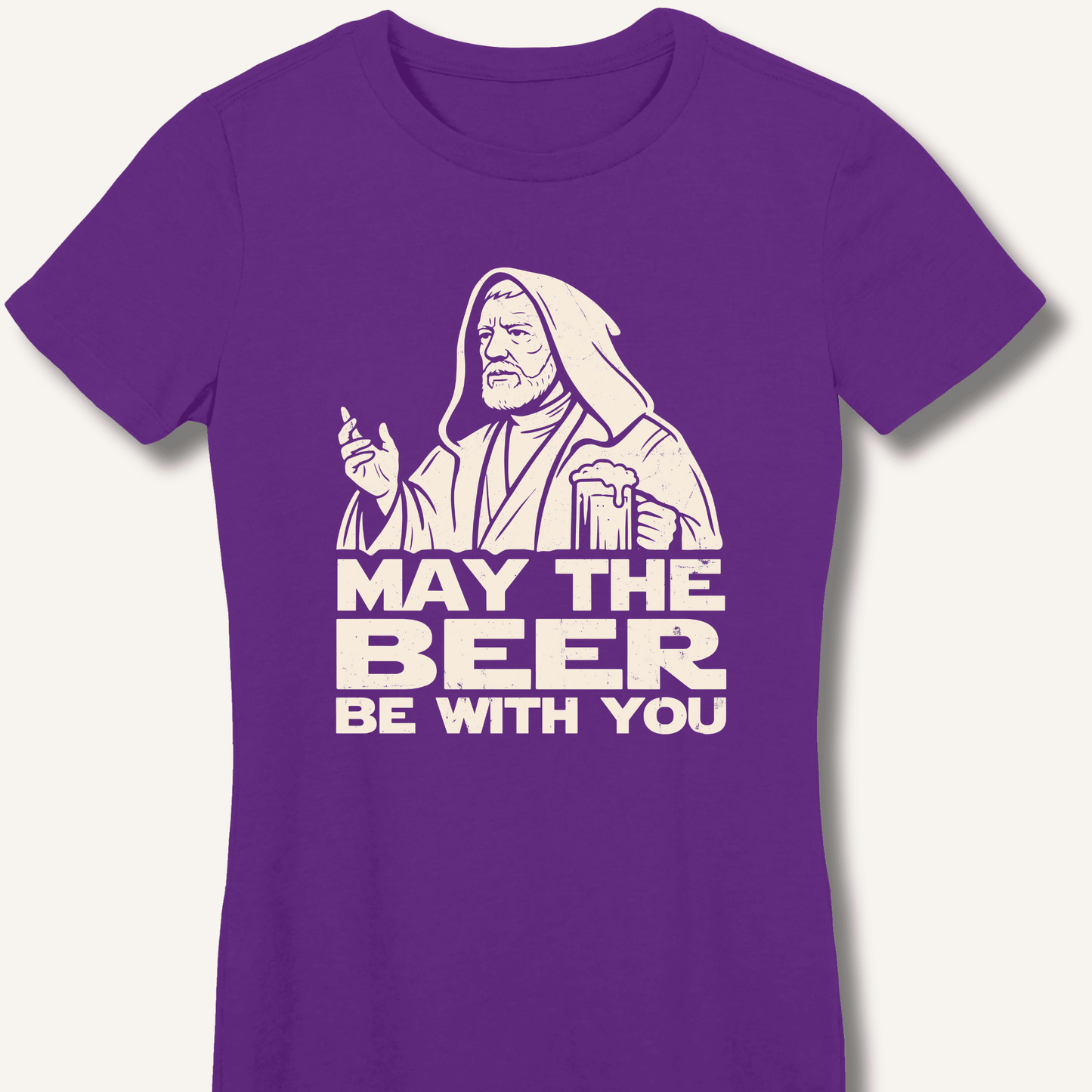 May the Beer Be With You Fitted T-Shirt - Sip & Shirt