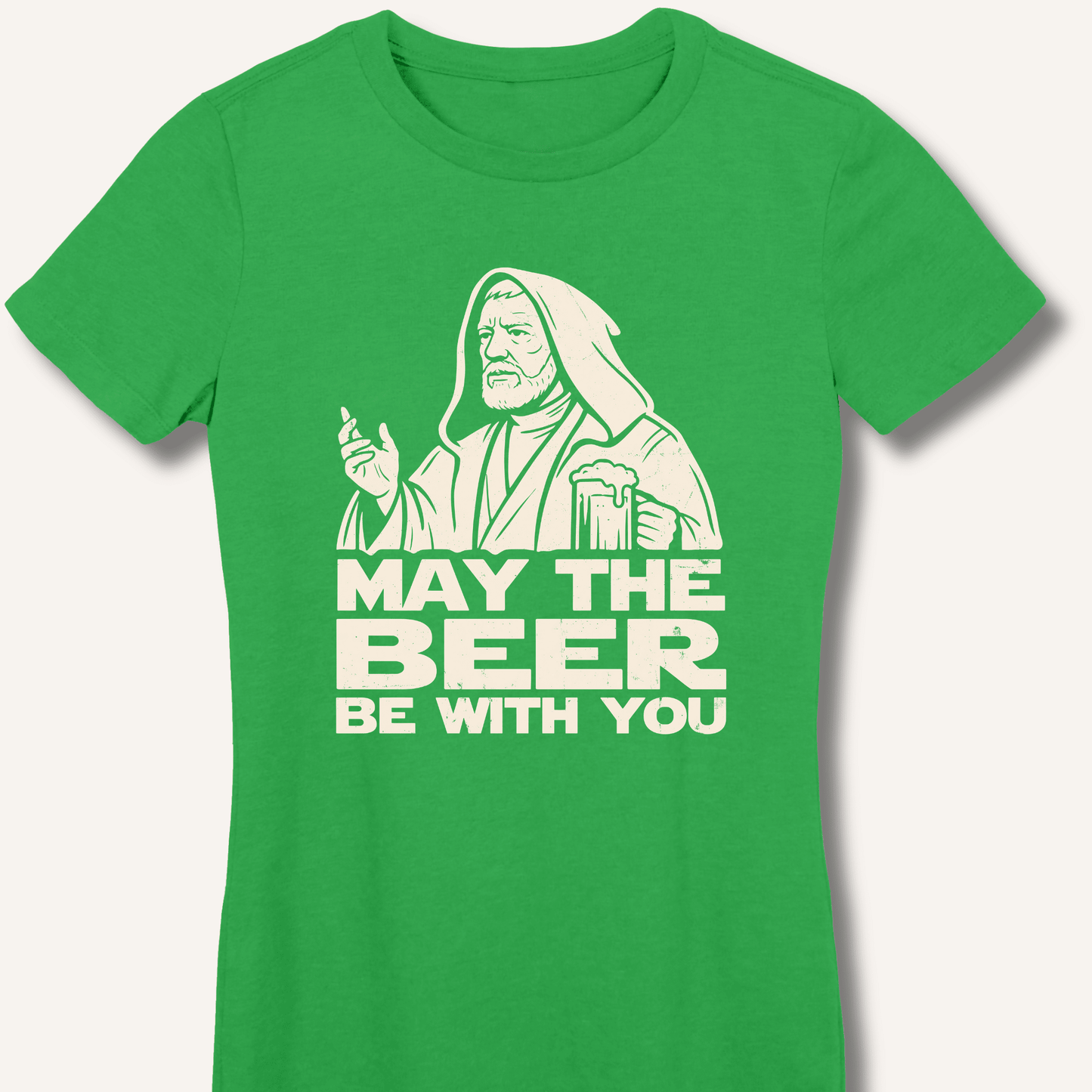 May the Beer Be With You Fitted T-Shirt - Sip & Shirt