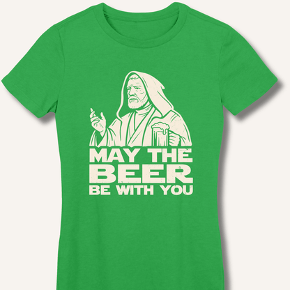 May the Beer Be With You Fitted T-Shirt - Sip & Shirt