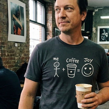 Me + Coffee = Joy T-Shirt - Sip & Shirt