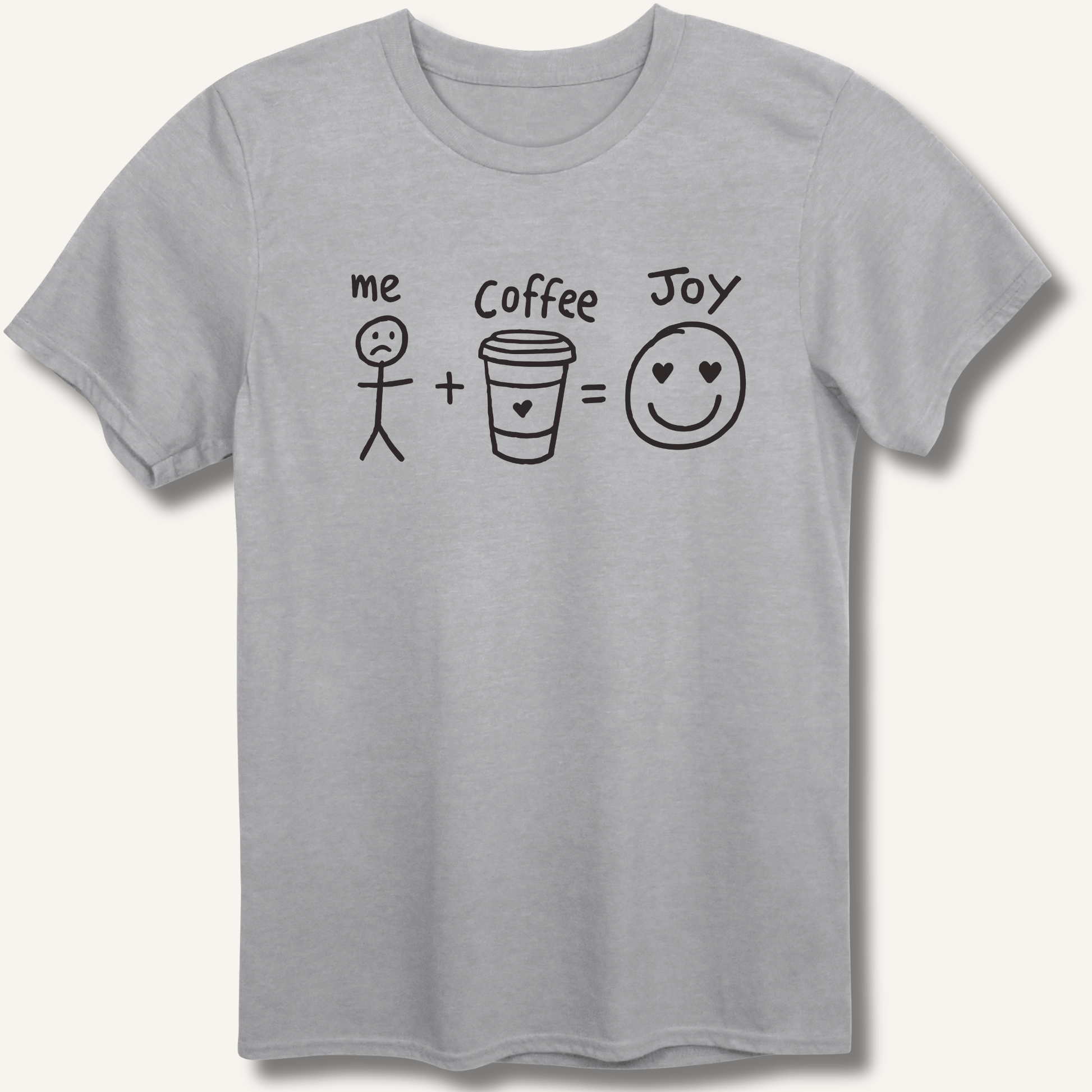 Me + Coffee = Joy T-Shirt - Sip & Shirt