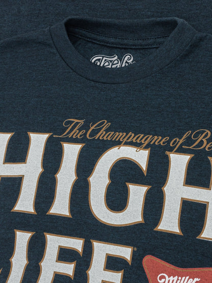 Miller High Life Champagne of Beers Officially Licensed T-Shirt - Sip & Shirt