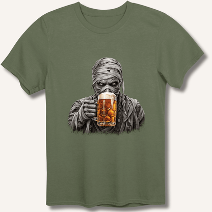 Mummy Drinking Beer T-Shirt - Sip & Shirt