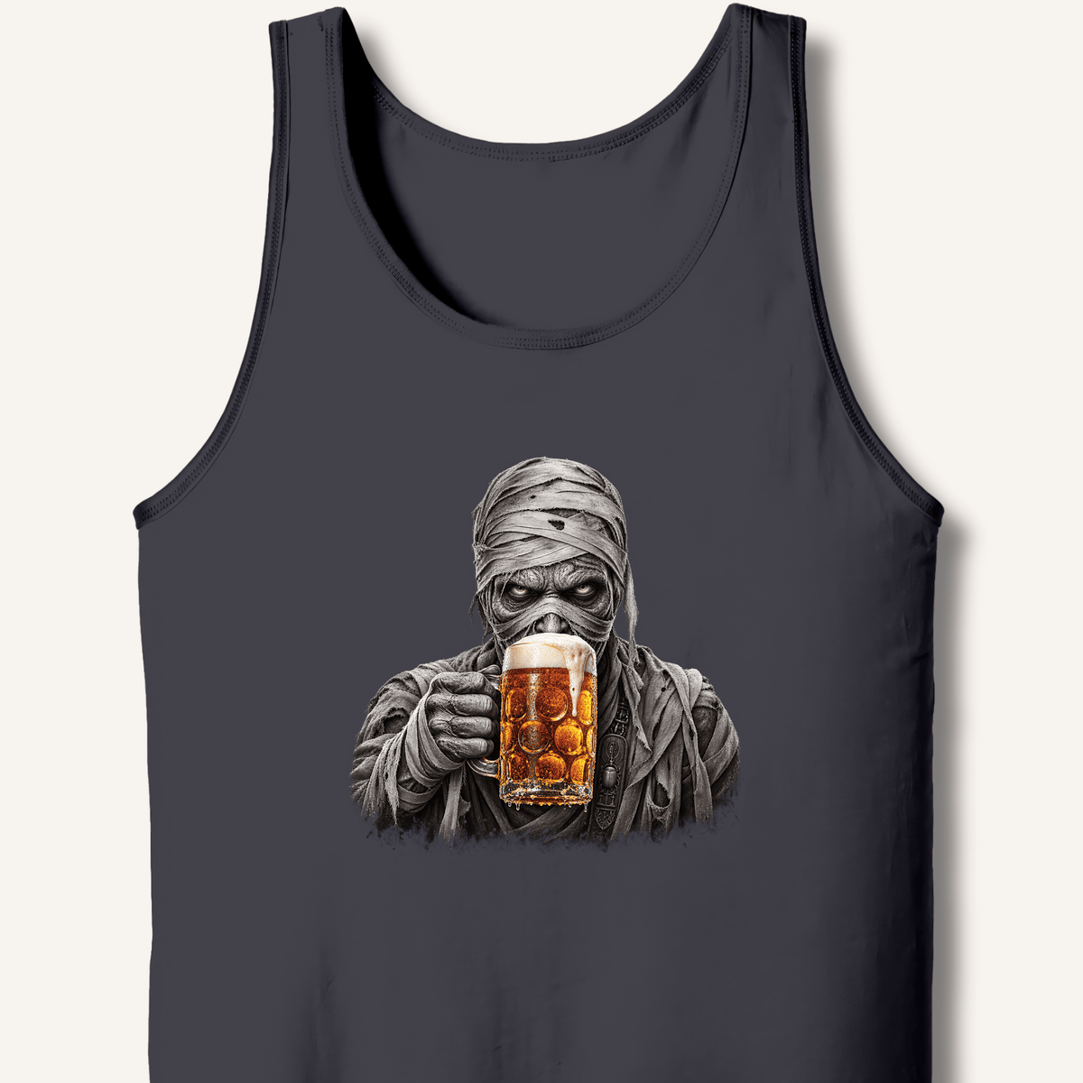 Mummy Drinking Beer Tank - Sip & Shirt