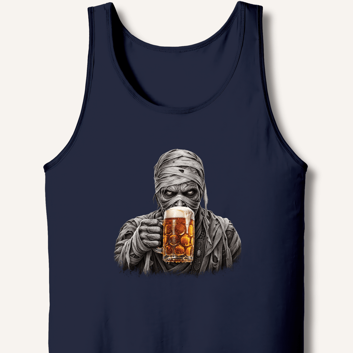 Mummy Drinking Beer Tank - Sip & Shirt
