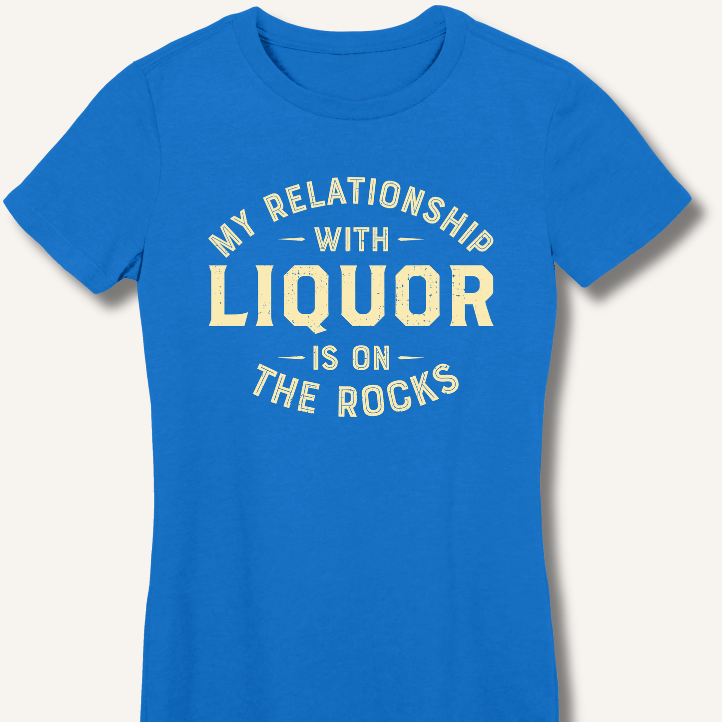 My Relationship With Liquor Fitted T-Shirt - Sip & Shirt