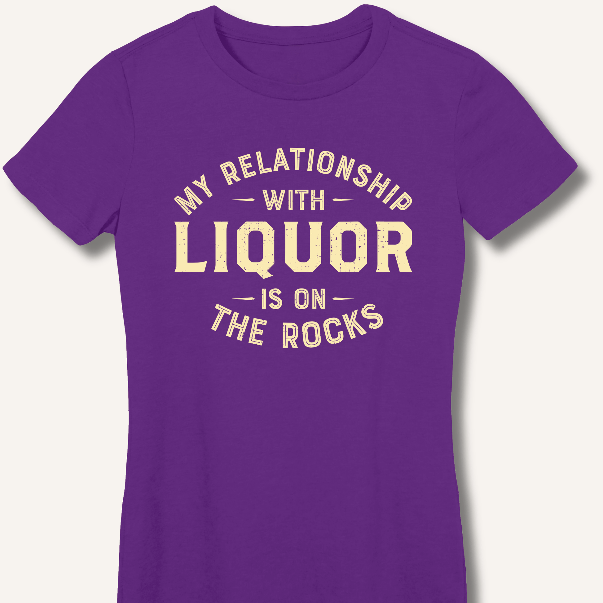 My Relationship With Liquor Fitted T-Shirt - Sip & Shirt