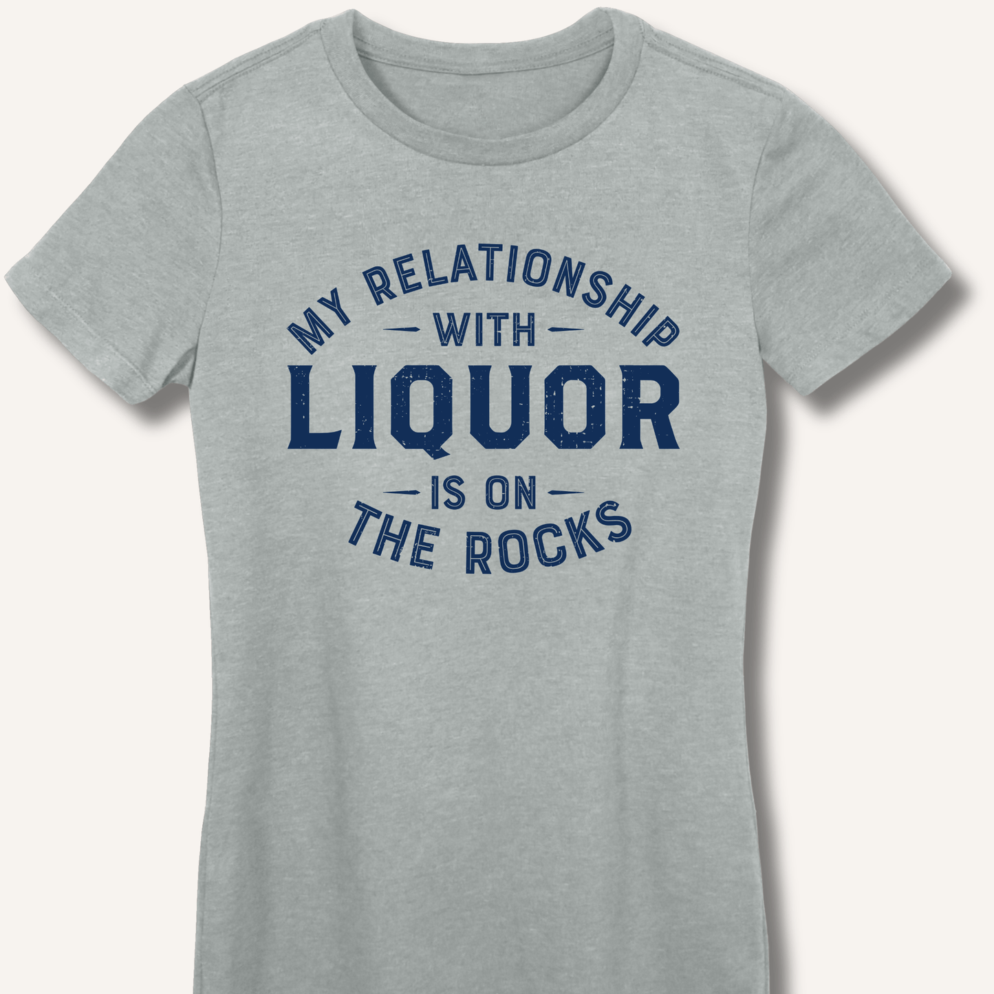 My Relationship With Liquor Fitted T-Shirt - Sip & Shirt