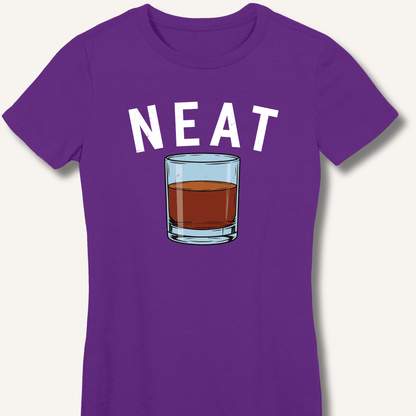 Neat WhiskeyL Fitted T-Shirt - Sip & Shirt