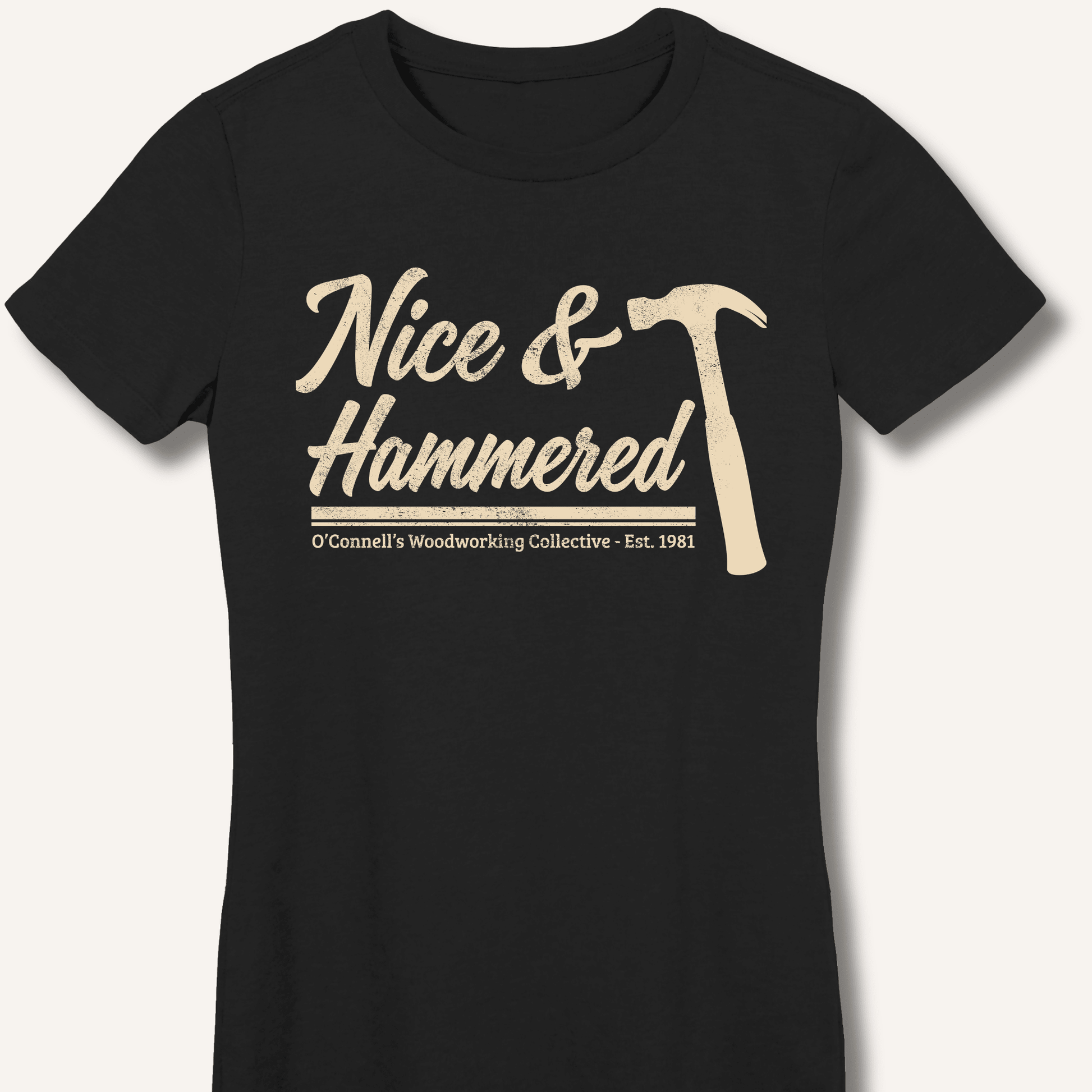 Nice & Hammered Fitted T-Shirt - Sip & Shirt