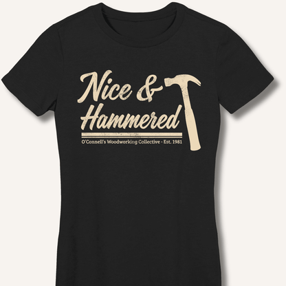 Nice & Hammered Fitted T-Shirt - Sip & Shirt