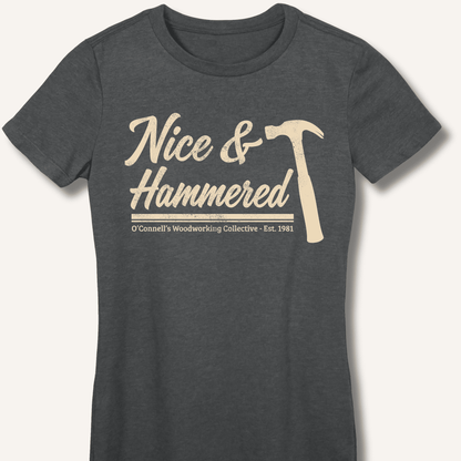 Nice & Hammered Fitted T-Shirt - Sip & Shirt