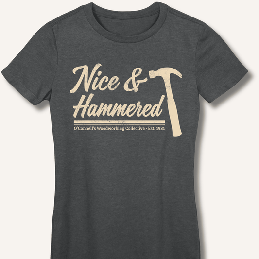 Nice & Hammered Fitted T-Shirt - Sip & Shirt