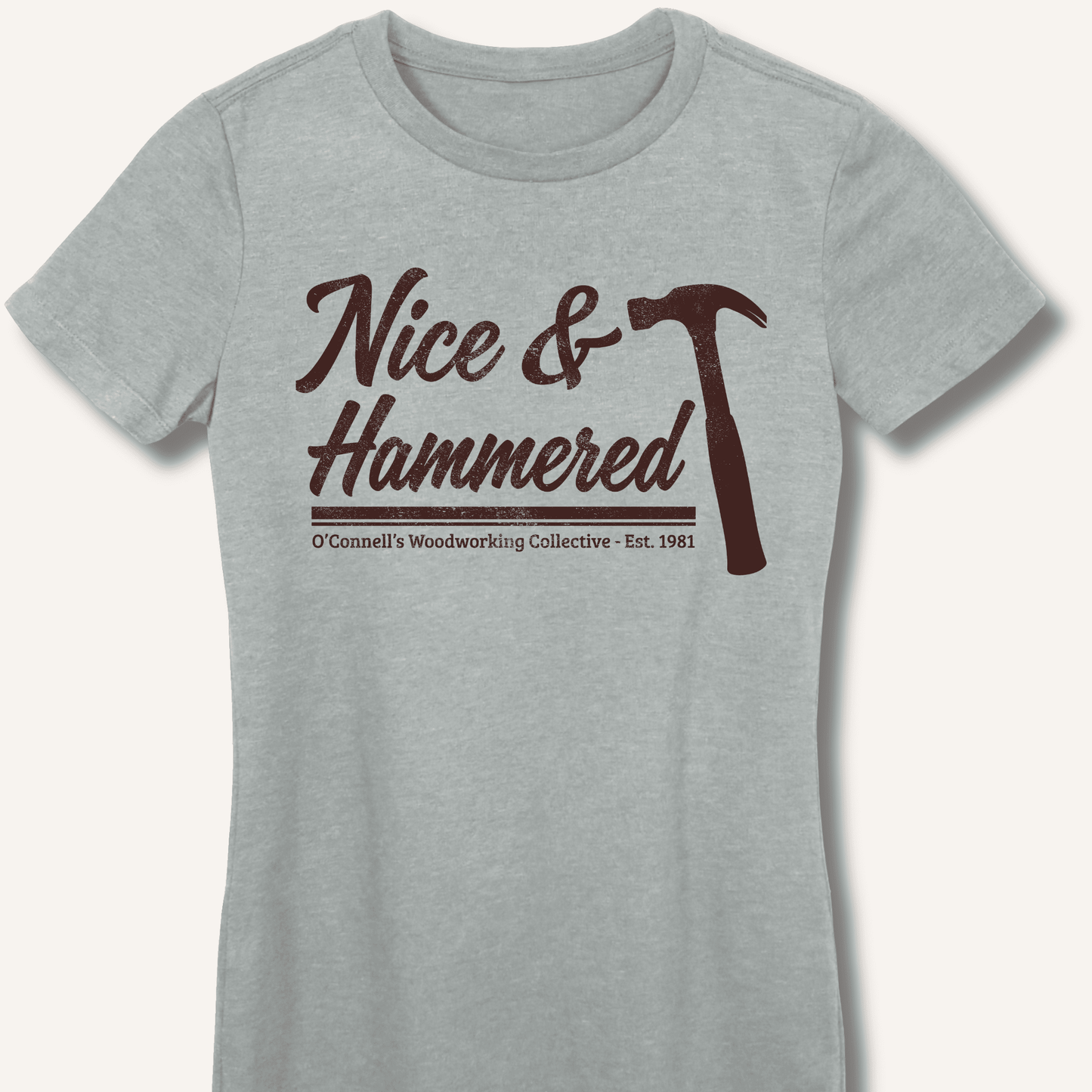 Nice & Hammered Fitted T-Shirt - Sip & Shirt