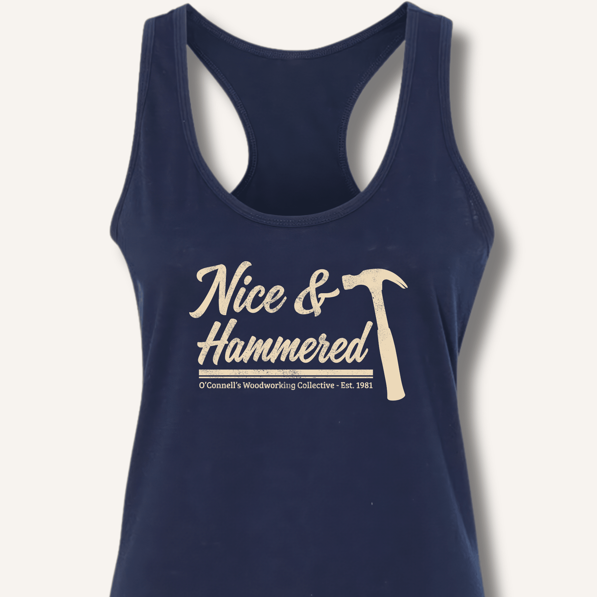 Nice & Hammered Racerback Tank - Sip & Shirt