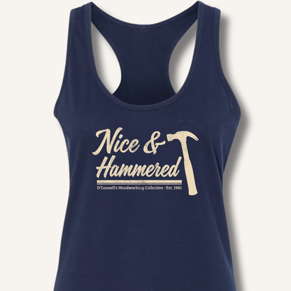 Nice & Hammered Racerback Tank - Sip & Shirt