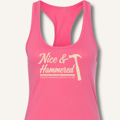 Nice & Hammered Racerback Tank - Sip & Shirt